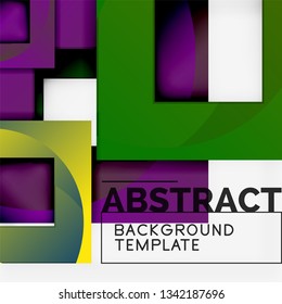Modern geometric abstract background, vector template