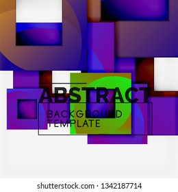 Modern geometric abstract background, vector template
