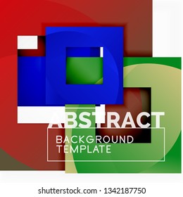 Modern geometric abstract background, vector template