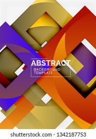 Modern geometric abstract background, vector template