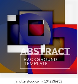 Modern geometric abstract background, vector template