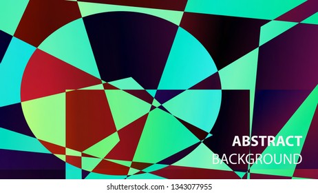 modern geometric abstract background - Vector