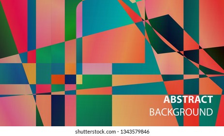 modern geometric abstract background - Vector