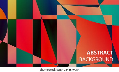 modern geometric abstract background - Vector