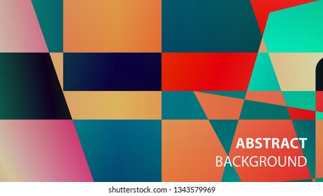 modern geometric abstract background - Vector