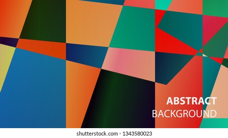 modern geometric abstract background - Vector