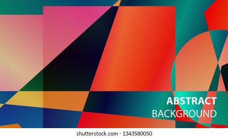 modern geometric abstract background - Vector