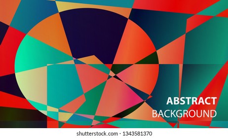 modern geometric abstract background - Vector