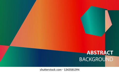modern geometric abstract background - Vector