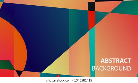 modern geometric abstract background - Vector
