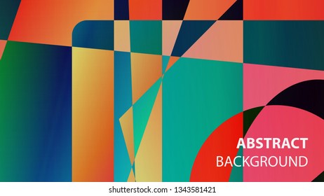 modern geometric abstract background - Vector