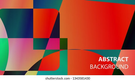 modern geometric abstract background - Vector