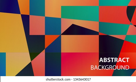 modern geometric abstract background - Vector