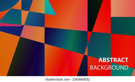 modern geometric abstract background - Vector