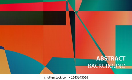 modern geometric abstract background - Vector