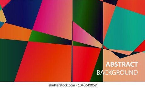 modern geometric abstract background - Vector