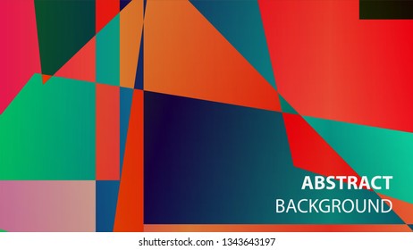 modern geometric abstract background - Vector