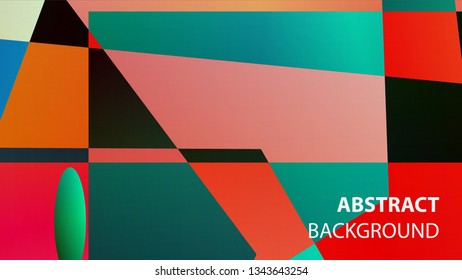 modern geometric abstract background - Vector