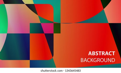 modern geometric abstract background - Vector