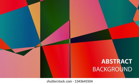 modern geometric abstract background - Vector