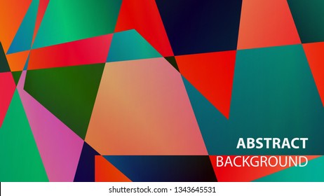 modern geometric abstract background - Vector
