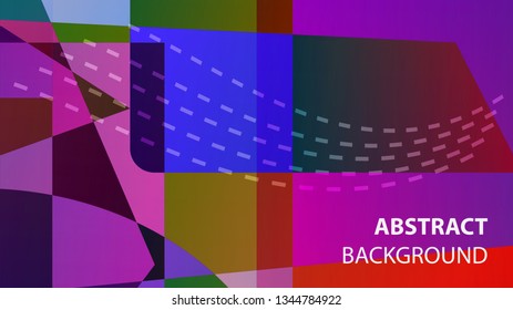 modern geometric abstract background - Vector