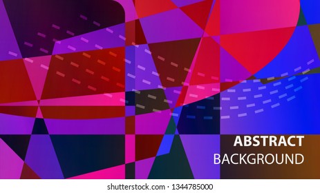 modern geometric abstract background - Vector