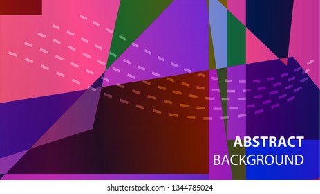modern geometric abstract background - Vector
