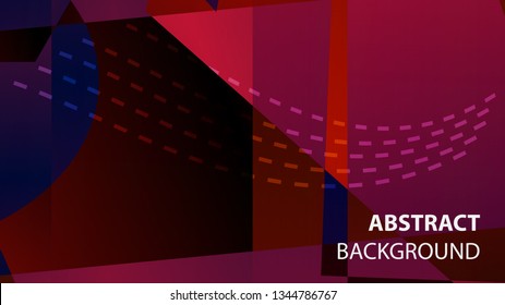 modern geometric abstract background - Vector