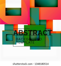 Modern geometric abstract background, vector template