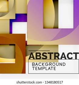 Moderner, geometrischer abstrakter Hintergrund, Vektorgrafik-Vorlage