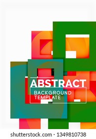 Fondo abstracto geométrico moderno, plantilla vectorial