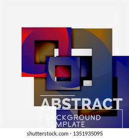 Modern geometric abstract background, vector template