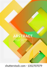 Modern geometric abstract background, vector template