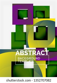 Modern geometric abstract background, vector template