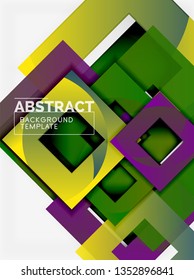 Modern geometric abstract background, vector template