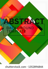 Modern geometric abstract background, vector template
