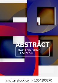 Modern geometric abstract background, vector template