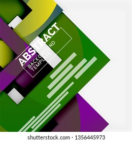 Modern geometric abstract background, vector template