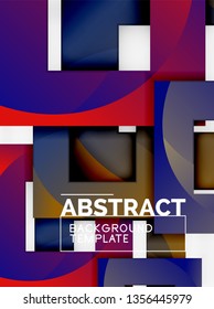 Modern geometric abstract background, vector template