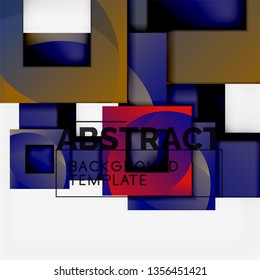 Fondo abstracto geométrico moderno, plantilla vectorial