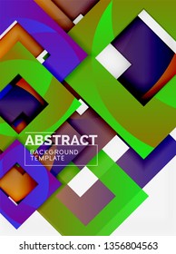 Modern geometric abstract background, vector template