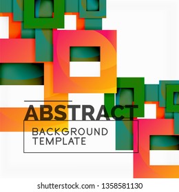 Moderner, geometrischer abstrakter Hintergrund, Vektorgrafik-Vorlage