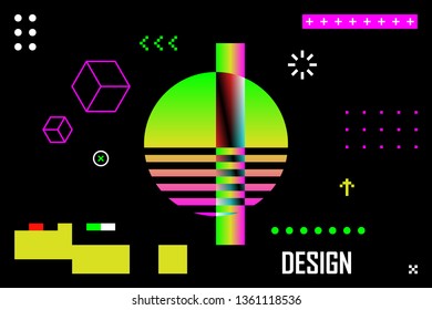 modern geometric abstract background - Vector