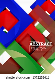 Modern geometric abstract background, vector template