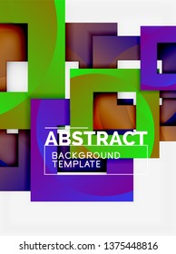 Modern geometric abstract background, vector template