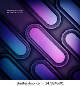Modern Geometric Abstract Background. Vector Illustration. 