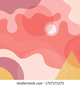 Modern geometric abstract background. Vector
