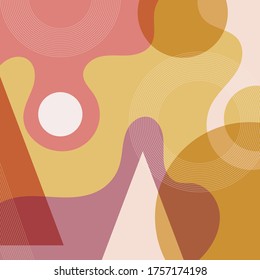 Modern geometric abstract background. Vector