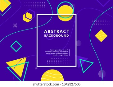 Modern geometric abstract background. Vector illustration